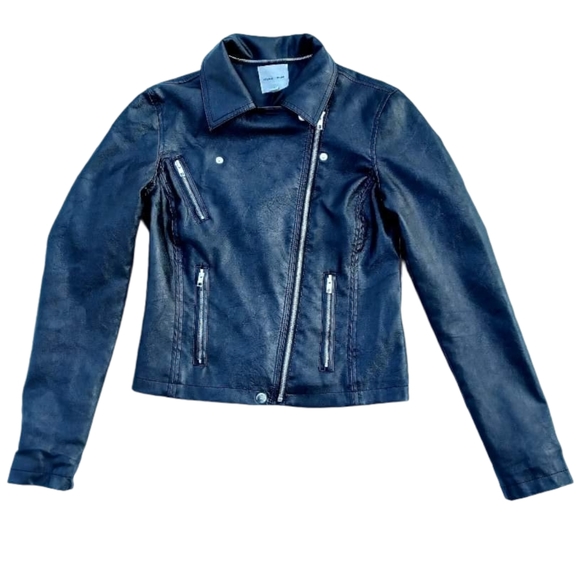 NWOT Faux Leather Biker Jacket - Picture 5 of 16